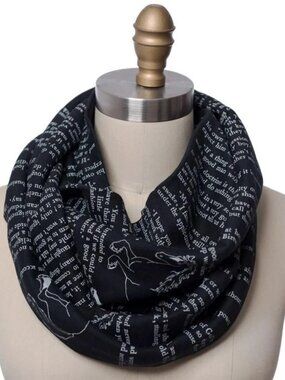 Storiarts Black Beauty Black Infinity Scarf Anna Sewell Classic Tale